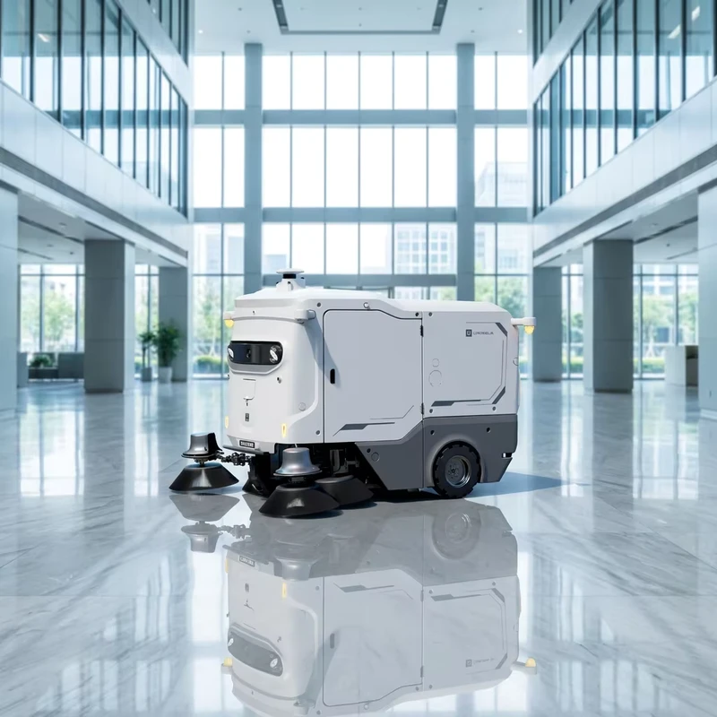 Battery Operated Electric Janitorial Cart Enclosed Heavy Duty 450 lb Capacity Outdoor Commercial Use for Garden Parking Lot