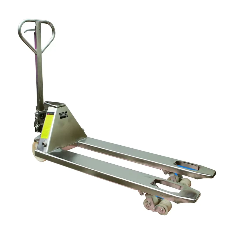 Battery Powered Stainless Steel Hydraulic Forklift Pallet Truck 2T/3T Capacity CE Certified