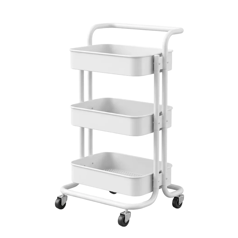 Beauty Salon Rack Bathroom Trolley Mobile Simple Drawing Room Kitchen Finishing Shelf Living Room Storage Trolley