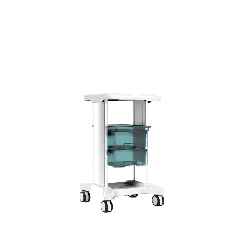 Beauty Salon Standing Portable ABS Material Trolley Cart for Salon Use