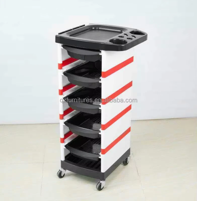Beauty Salon Trolley Black Trolley Styling Salon Chairs Trolley QZ T105