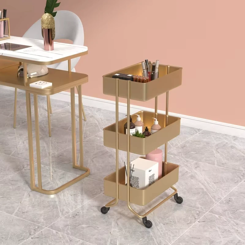 Beauty Salon Trolley for Modern Hairdressing Equipment 3 Layer Salon Trolley for Beauty Tool Cart for Sale