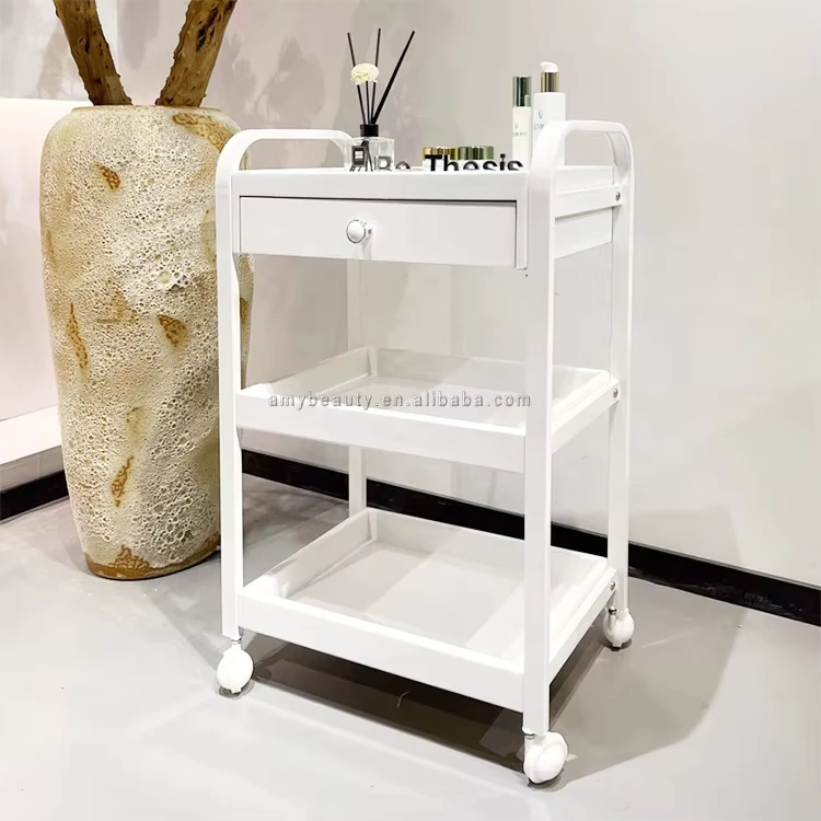 Beauty Spa Pedicure Salon Furniture Pedicure Cart Nail Manicure Trolley With Wheels