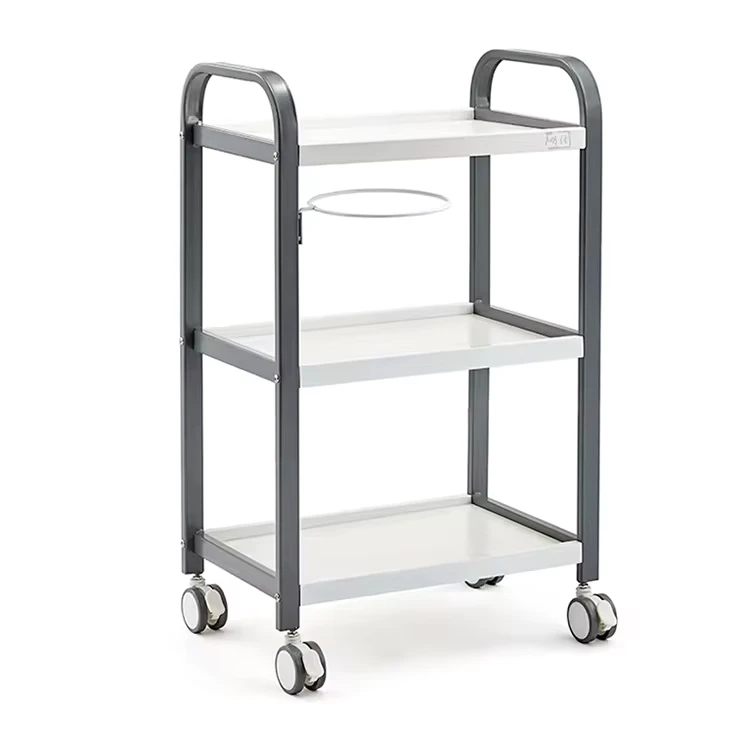 Beauty Tools Collecting Salon Trolley Hairdressing SPA Cart Organizer Multi Function Manicure Cart Movable
