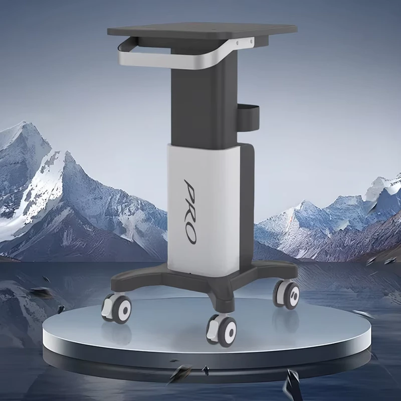 Beauty Trolley Salon Rolling Trolley Mobile Esthetician Machine Trolley with Tray Aluminum Alloy Mobile Trolley