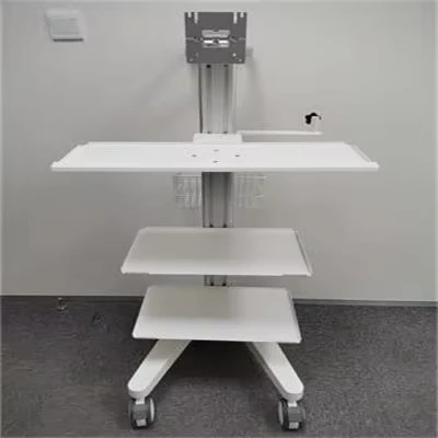 Bedside Table for Equipment Trolley All in One Trolley Hospital Computer Workstation