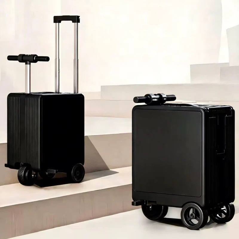 Bespoke Intelligent Rideable Trolley Case High Quality PC Shell Smart Travel Luggage With TSA Lock