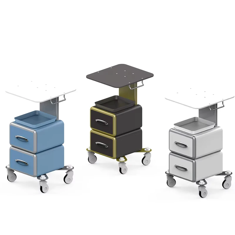 Best Quality Modern Foldable Eco Friendly Plastic Beauty Laser Machine Trolley Cart Drawer 4 Wheel Heavy Duty Salon Spa
