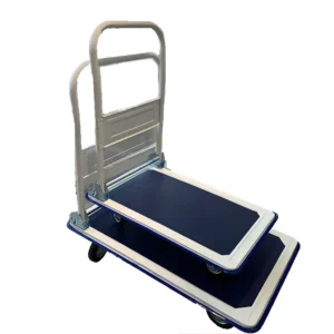 Best Seller Heavy Duty 150kg 300kg Load Industrial Steel Foldable Platform Hand Trolley Cart Truck with Storage Bag for Shopping