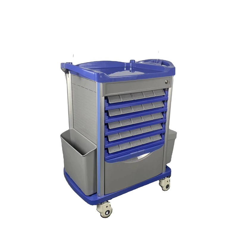 Bestran BT MY27A Hospital Furniture Dual Sided 50 Drug Bin Medicine Trolley for Beauty Salons and Hospitals
