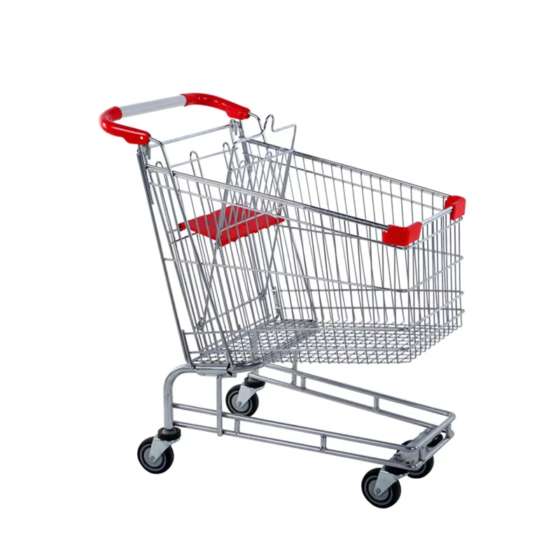 Big Supermarket Cart Grocery Supermarket Four Wheel Shopping Trolley
