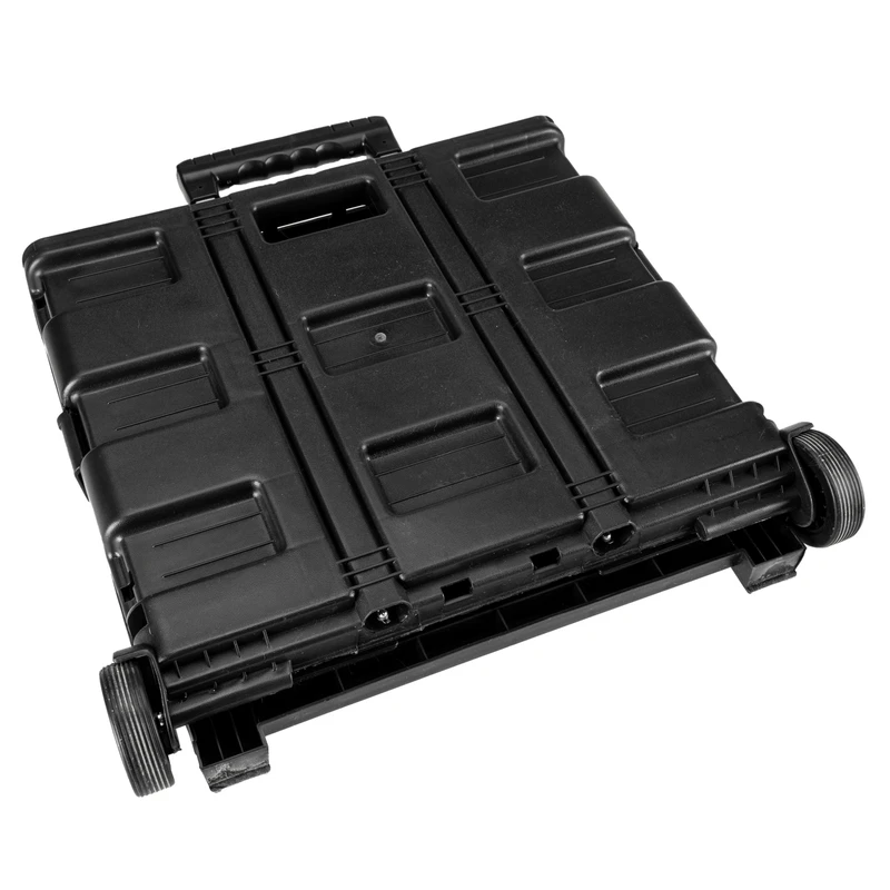 Black Foldable Trolley with 2 Wheel Strong up to 35kgs
