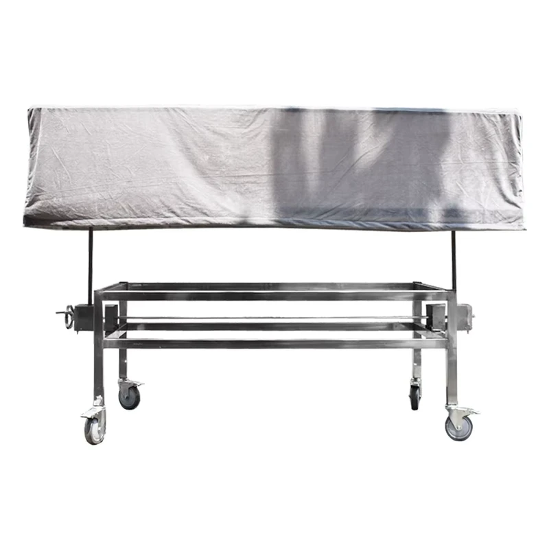 Body Covered Transport Trolley Mortuary Trolley With Hand Crank