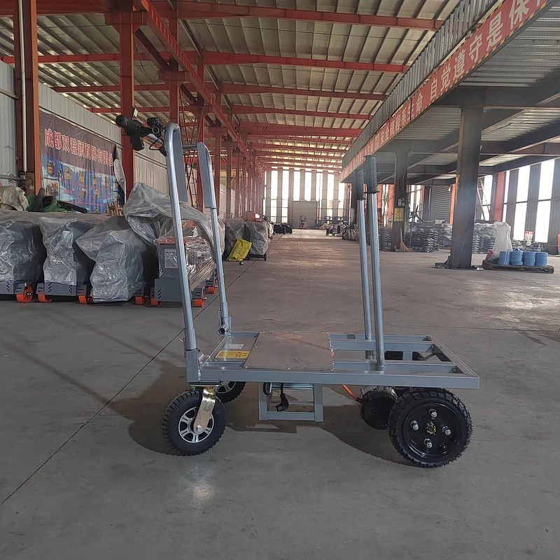 Boli Good Price Four Wheel Platform Cart Trolley Electric Handcart Mini Truck