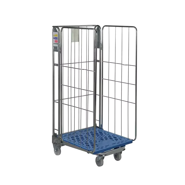 Buckle-assembled Material Handling Equipment Logistic Trolley for Warehouse Use