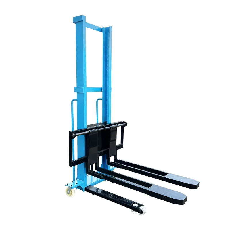 Building Material Shops Forklift 1 Ton Lift Height 1.6 Meter Portable Electric Pallet Lifter Stacker Self Load Lifting Stacker
