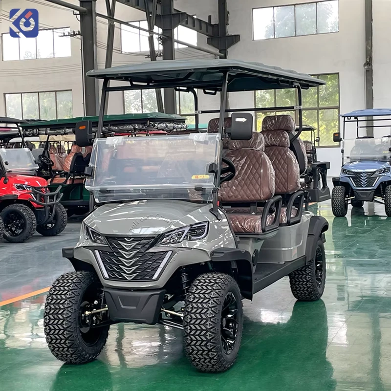 CAMP 6 Seater Golf Cart Long Range Off Road Mobility Golf Scooter 72V Lithium Custom Club Car