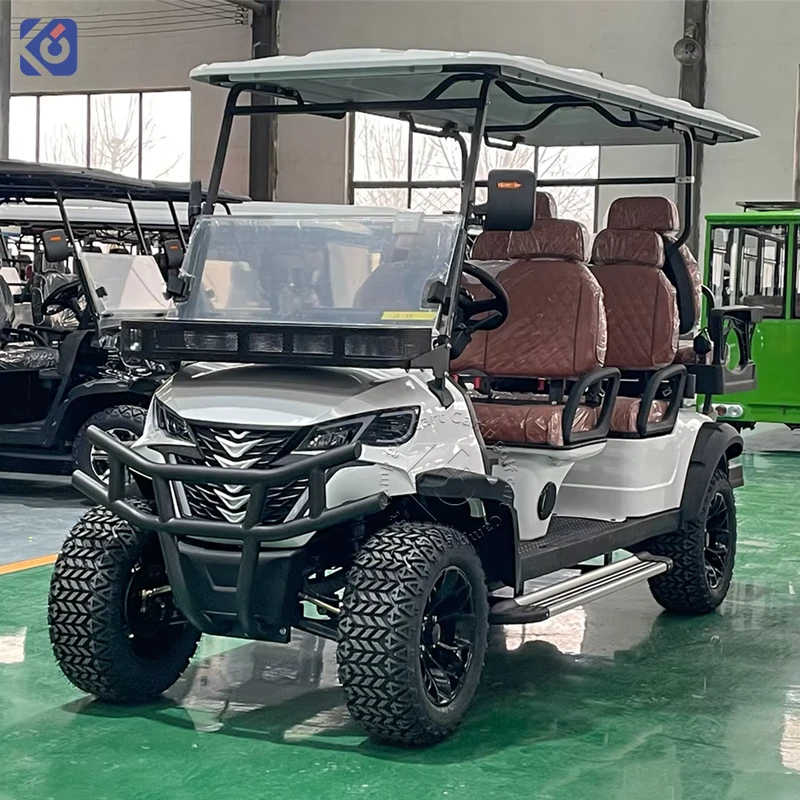 CAMP Club Car 6 Passenger Customized Electric Golf Cart 72V Lifted Utility Lithium Golf Buggy
