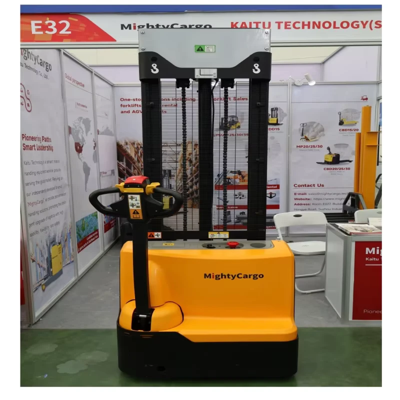 CE Certification 1.5T Electric Forklift Stacker Electric Automatic Elevator Electric Pallet Stacker