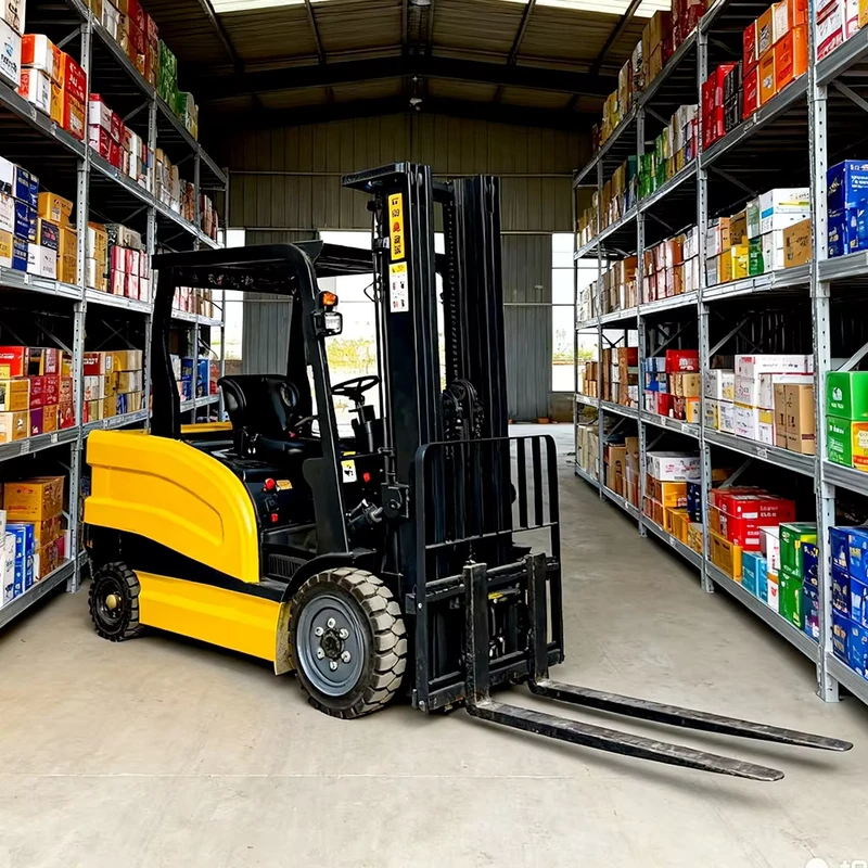 CE Certification Side Shift Electric Forklift 2 Ton 3 Ton Lithium Battery Warehouse Forklift Truck