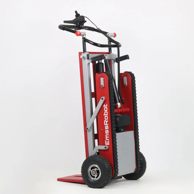CE Certified Aluminum Alloy OEM Portable Foldable Heavy Duty Electric Motorized Stair Climbing Trolley 250KG
