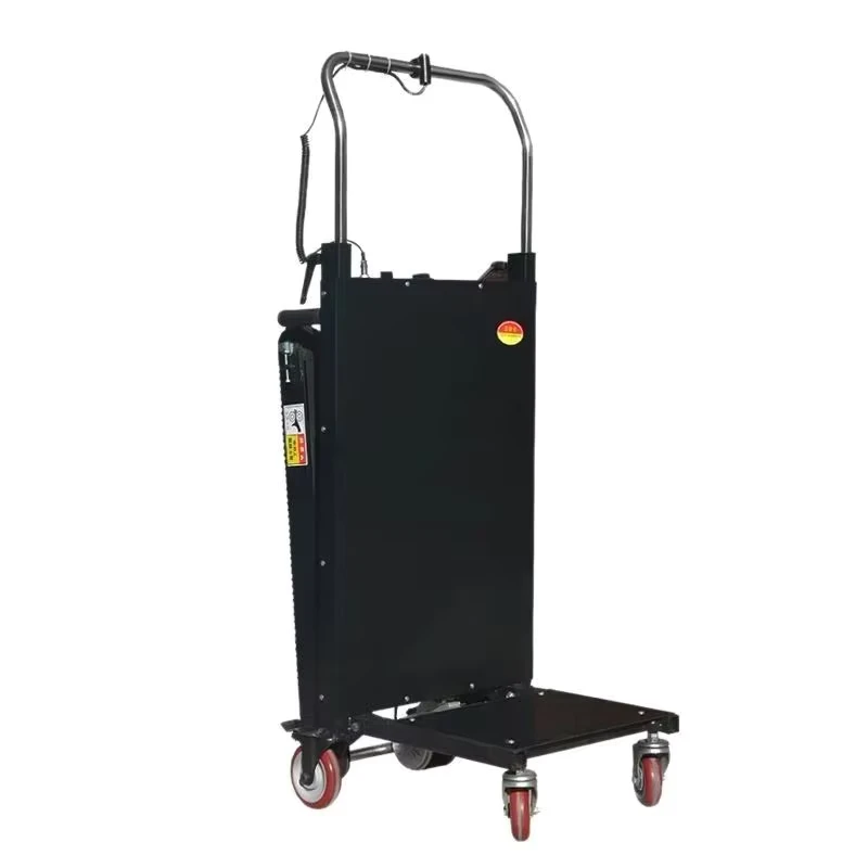 CE Certified Electric Ladder Stairs Trolly Carts 300kg Load Capacity Steel Platform Pallet Hand Stair Climbing Trolley Electric