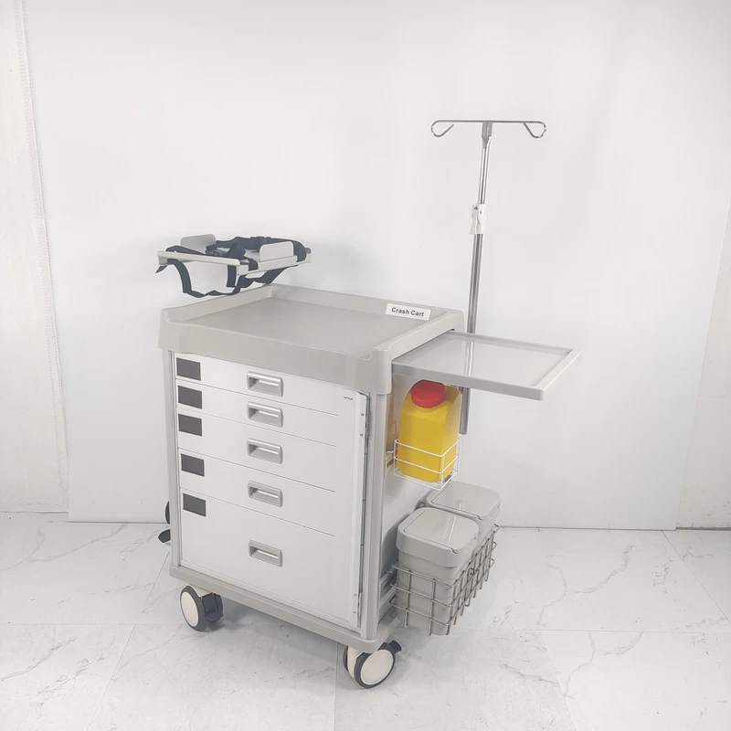 CE Certified Emergency Cart ISO13485 Trolley International Medical Project OEM Crash Cart Custom Hospital Cart