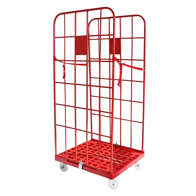 Cage Roll Cart Trolley Zinc Plated Logistic Transport Storage Roll Container for Warehouse System