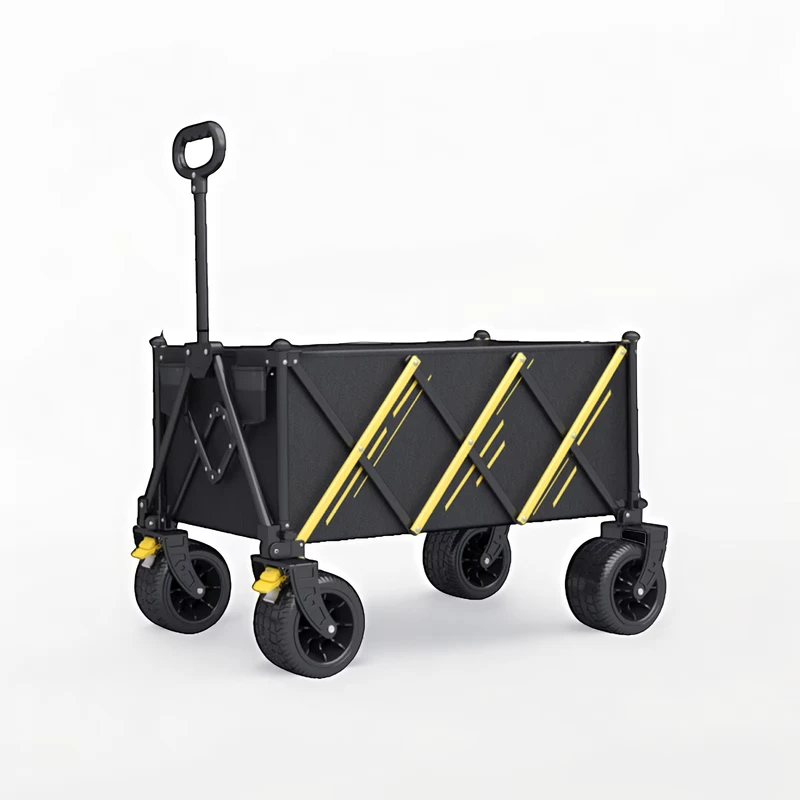 Camper Car Outdoor Foldable Metal Trolley Off-road Wheels Oversized Camp Picnic Gather Camping Multi-functional Storage Patented