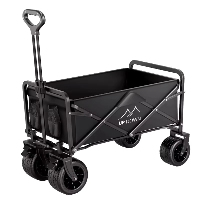 Camper Trolley Camp Trailer Outdoor Foldable Children’s Reclining Camping Trolley Picnic Trolley