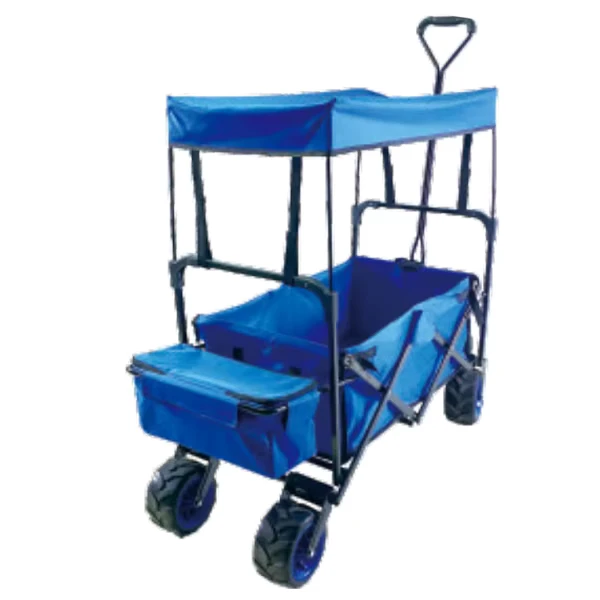 Camping Wagon Foldable Outdoor Collapsible Folding Utility Wagon Cart Heavy Duty Garden Wagon