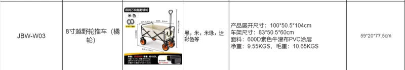 Camping trolley