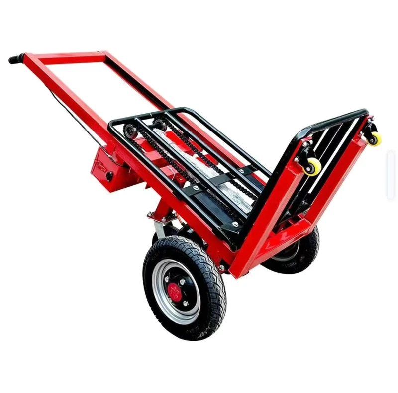 Can Stand People Lithium Battery Electric tiger Car Tile Trolley Carry Site Cement Haulage Transport Vehicle