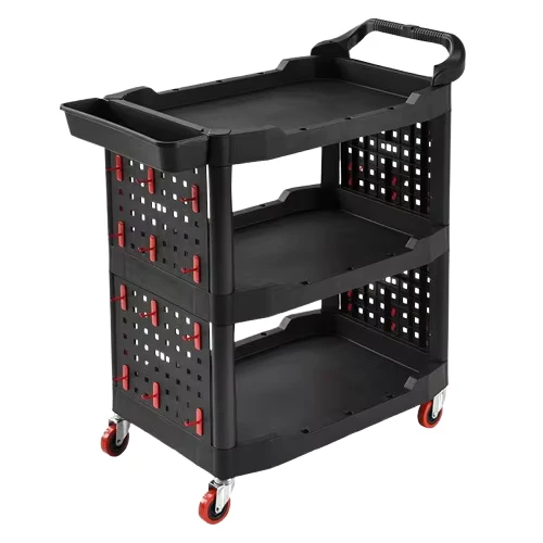 Car Detailing Cleaning Triple Tier Storage Car Care Rolling Cart Detailing Products