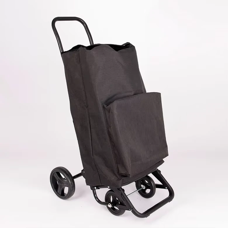 Carbon Steel Pushing Shopping Cart Trolley for Level Road