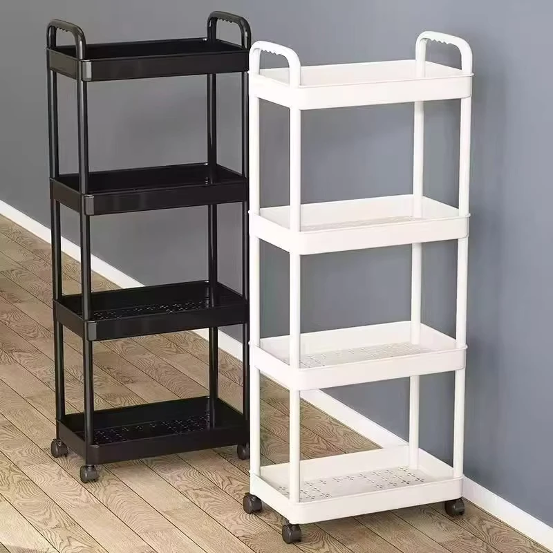Cart Storage Kitchen Floor to ceiling Bedroom Multi layer Snacks Mobile Bathroom Toilet Storage Shelf