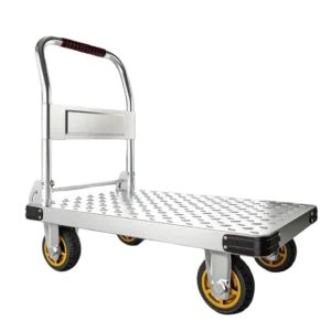 Caster Wheels Push Cart 90×60 Steel Plate Fence with 5 inch TPR Wheels Load Capacity 450kg