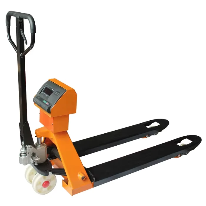 China Factory Supply Steel Plate Scale Pallet Truck High Accuracy Hand Pallet Truck with Weighing Scale