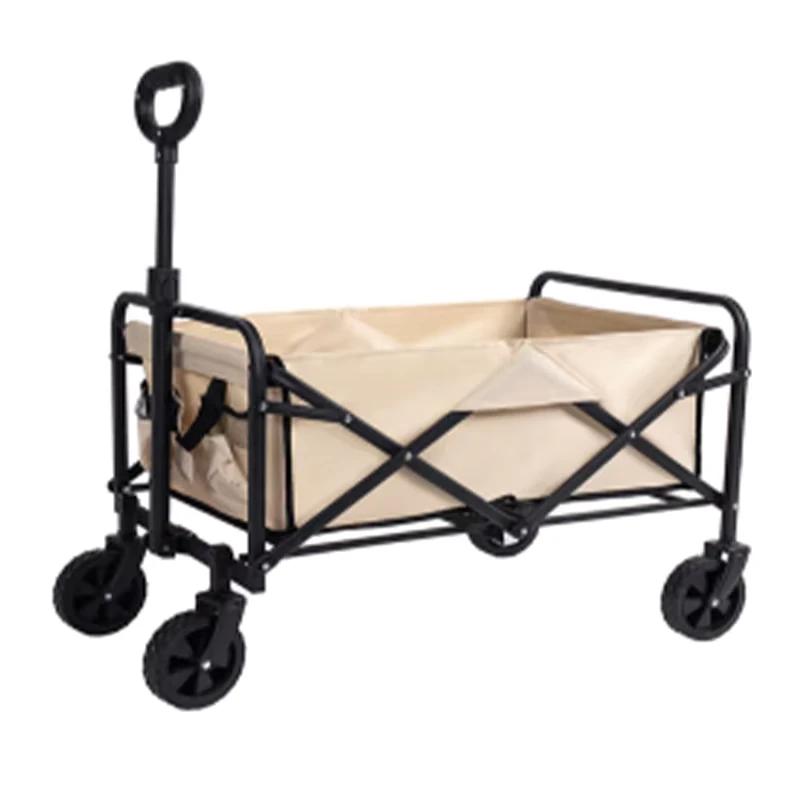 China Made Durable Portable Folding Structure Outdoor Bearing Universal Wheel Beach Camping Outdoor Cart