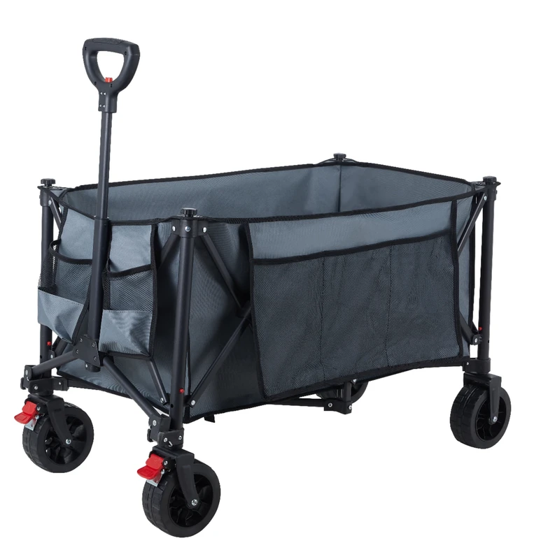 China New All Terrain Utility Wagon 3 1 Garden Kids Outdoor Shopping Travel Customizable OEM Roll Container Steel