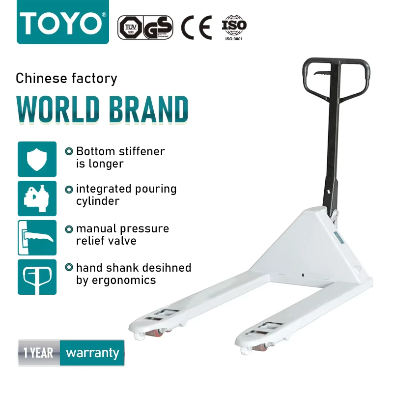 China Pump 2500Kg 1 2.5 5 Ton 3T Tuv Hand Operated Forklift Hydraulic Manual Jack Pallet Hand Pallet Truck