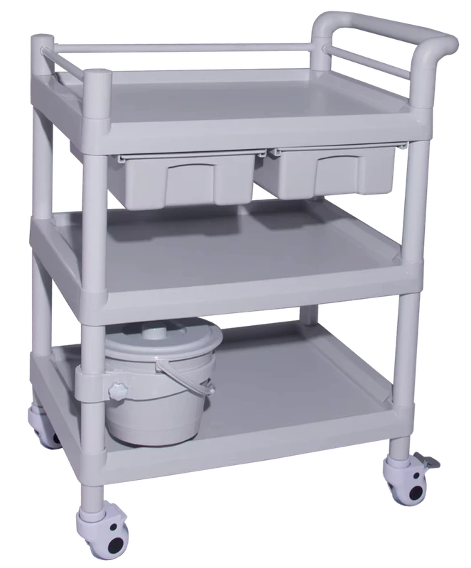 China Various Plastic Hospital Trolley ABS Medicine Trolley Cart for Hospital and Clinic