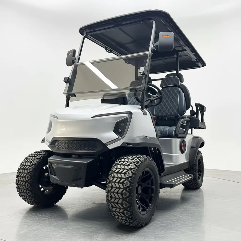 Chinese Electric 4 Seater Golf Cart with Luxury Seat EEC Certified for Camping and Golf Course Transportation