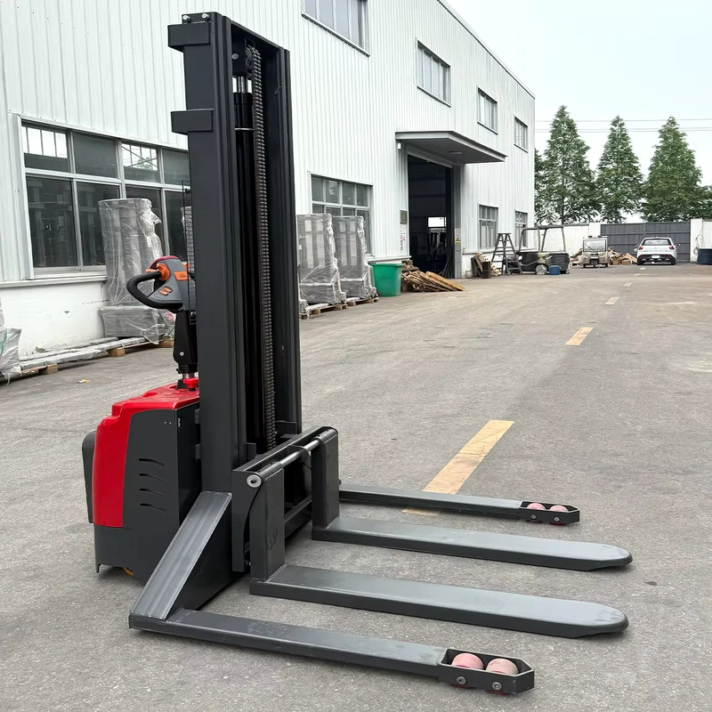 Chinese Small Walking Electric Stacker Hydraulic Manual Forklift Counterbalance Electric Reach Stacker 1.5 Ton 2 Ton