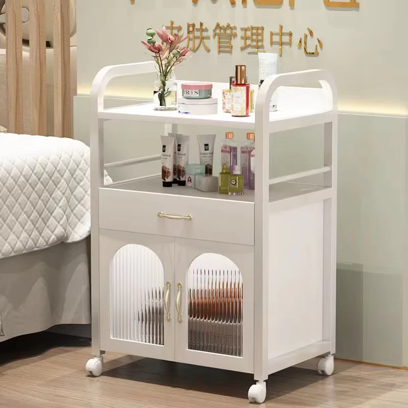 Classic High-end Beauty Salon Trolleys Manicure Racks Tool Trolleys and Hair Salon Racks