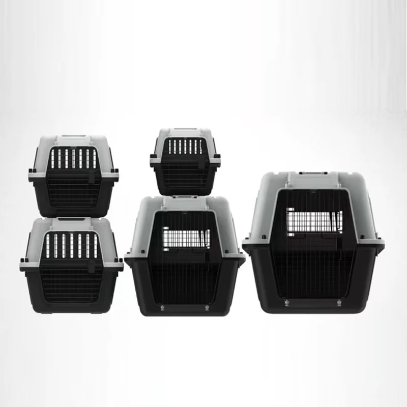 Classic & Luxury PET Plastic Dog & Cat Travel Carrier Foldable Steel Outdoor Pet Air Box Animal Pattern for Rabbit