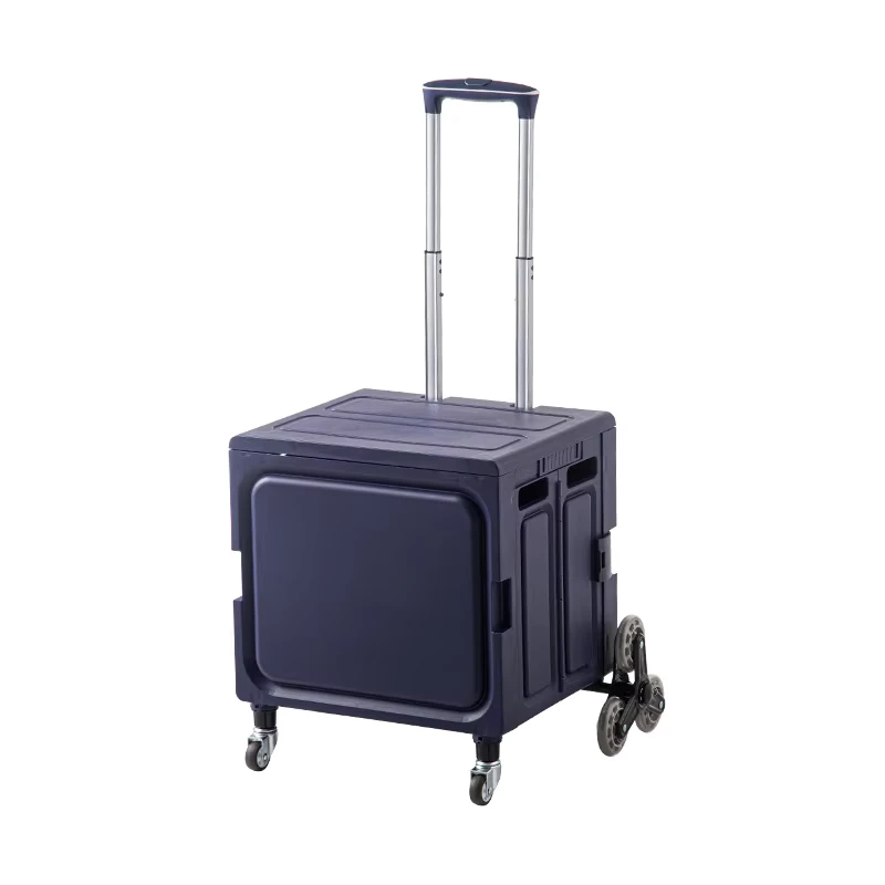 Climb Personalize Heavy Duty Plastic Trolley Stair Utility Cart Foldable Supermarket Portable Folding Hand Shopping Trolley