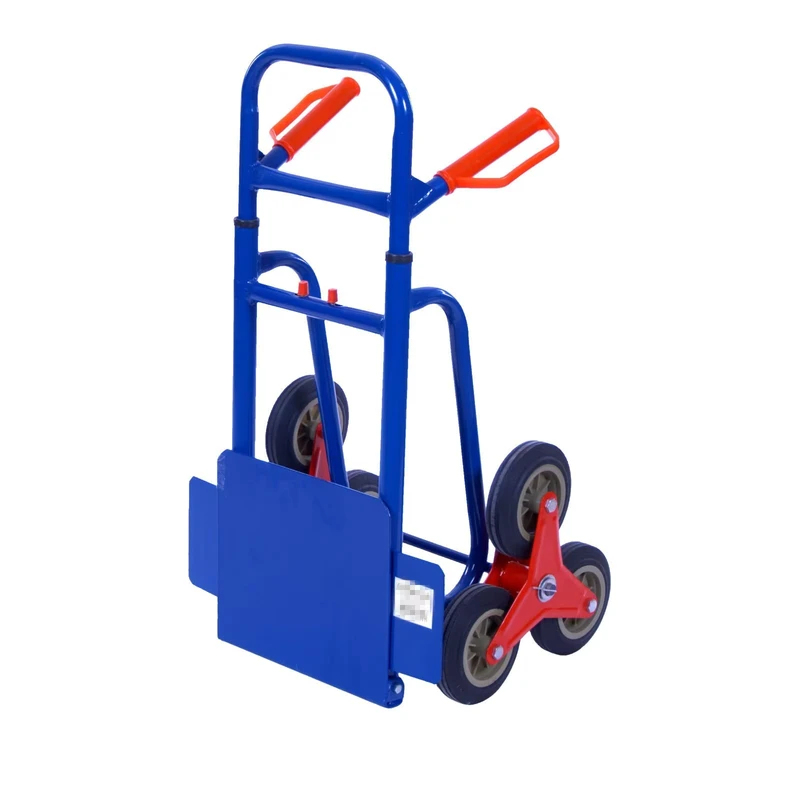 Climbing Stairs Treppensackkarre Hand Cart Trolley Metal Rubber Platform Enclosed Roll Container OEM