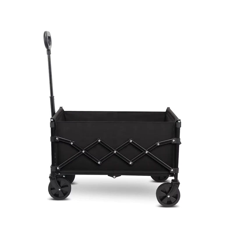 Collapsible Beach Cart Portable Heavy Duty Foldable Garden Shopping Camping Outdoor Sport Folding Wagon Cart with Wheels