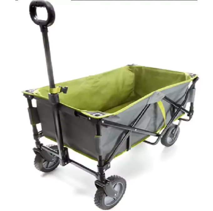 Collapsible Camping Garden Shopping Sports Wagon Heavy Duty Foldable Utility Cart with Wheels for Outdoor Beach Travel